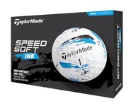 TaylorMade SpeedSoft Ink Blue Golf Ball, 2024