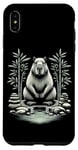 Coque pour iPhone XS Max Capybara Méditation et Yoga Zen Garden Serenity Art