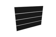 Götessons Ljudabsorberande Anslagstavla Storyboard EcoSUND® B1600xH1200xD50mm Svart