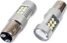 Led-Lampor Canbus 3030 24Smd 1157 Bay15d P21/5W Vit 12V 24V Amio-01438