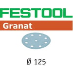 FESTOOL Slibepapir STF D125 GRANAT (K80)
