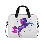 Computer Carrying Case for Adult Kids Laptop Bag Unicorn Computer Bags 13-15.6 inch Laptop Sleeve Case Laptop Shoulder Bag Laptop Carrying Bag with Strap Handle