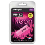 Integral Clé USB 3.0 Néon - 32 Go rose