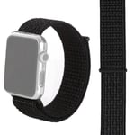 Apple Watch Ultra/Ultra 2 49mm etc Klockarmband med Kardborreband - Svart Svart