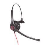 Avalle Call Centre Agent Headset I Headset for Yealink T20 T21 T23G T26 T27G T28 T29G T32 T41P T38 T42 T46G T48 and Snom 760 320 710 370 | with Connection Cable & Noise Cancelling Microphone