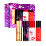 So…? Iconic Womens Mini Galore Body Mist Body Spray Fragrance Gift Set 4 x 50ml