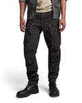 G-STAR RAW Men's Rovic Zip 3D Regular Tapered Pants, Black (dk black D02190-C961-6484), 29W / 32L