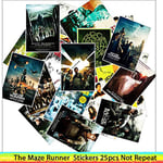 25 Pcs/Lot The Maze Runner Stickers for Car Laptop PVC Bicycle Backpack Home Decal DIY Waterproof PVC Toy Stickers