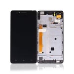 HONG-YANG LCD For Lenovo A6000 LCD Touch Screen Display Digitizer With Frame Assembly K30 K30-T K30-W Digital (Color : Black, Size : 5.0")