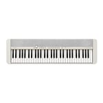 Casio CT-S1WE CASIOTONE Piano-Keyboard avec 61 touches à frappe dynamique, blanc