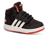 Adidas Baby Basketstøvle Sort  - Str. 27 - Syntetisk/tekstil/gummi/