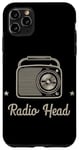 Coque pour iPhone 11 Pro Max Tête de radio rétro vintage
