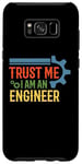 Coque pour Galaxy S8+ I'm A Engineer Gears Engineering Job Titiles