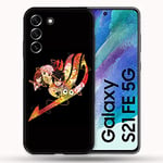 Coque pour Samsung Galaxy S21 FE / S21FE Manga Fairy Tail Logo Noir