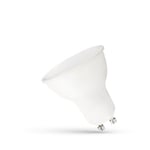 Spectrum 7,5W LED lampa - GU10, 230V, matteret hvid plast - Dimbar : Inte dimbar, Kulör : Neutral