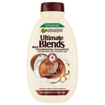 3 x Garnier Ultimate Blends Coconut Milk & Macadamia Shampoo 400ml