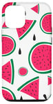 Coque pour iPhone 13 Pro Modèle sans couture de fruits de pastèque, été, melon d'eau