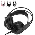 Gaming Headset Mic Headphones Head‑Mounted Wired Computer Supplies Dual 3.5M GF0