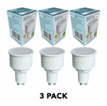 Pack of 3 Crompton LED Long Barrel GU10 5.5W COB 2700k Lamp Part 13452 (4566)