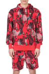 VR 46 Oversize AOP Fila Riders Academy Sweat, Rouge, XL Homme