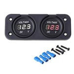 LED Digital Display Voltmeter Bil Motorcykel Spänningsmätare Panelmätare Spänningsmätare Volt Detektor Testare Monitorpaneler