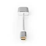 USB-C-adapter, USB-C til HDMI, 4K@60Hz, PD, 0,2m - Hvit