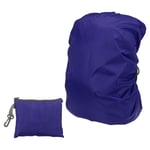 45L Backpack Rain Cover with Drawstring Bag, Oxford Cloth, M, Dark Blue