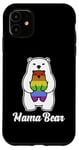 iPhone 11 Mama Bear Rainbow Pride Gay Flag LGBT Mom Ally Women Gift Case