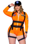 Sexy Nasa Space Commander Kostyme til Dame - Store Størrelser