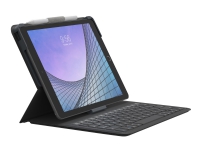 ZAGG Messenger Folio 2 - Tangentbord och foliefodral - Bluetooth - Nordisk - träkol tangentbord, träkol fodral - för Apple 10.2-inch iPad 10.5-inch iPad Air (3:e generationen)