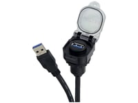 Usb-Kontakt Usb-3.0 A/A F/M 0,3M Pvc Kd 490219.0030 Lütze Innehåll: 1 St