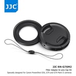 49MM Filter Adapter+Lens Cap+Keeper fr Canon PowerShot G5X G7X II G7X Mark III