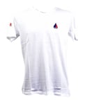 T Shirt Homme Ted Lapidus En Coton Confort Et Qualité Tayeb Col V Blanc