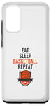 Coque pour Galaxy S20 Fan et entraîneur de basket-ball Eat Sleep