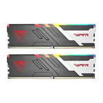 Patriot Viper Venom RGB DDR5 32 Go (2 x 16 Go) 7000 MHz UDIMM Kit de mémoire de Jeu de Bureau - PVVR532G700C32K