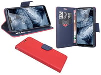 cofi1453 Fancy Book Case Nokia X6 Red