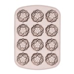 Heirol - Premium muffinsform för 12 muffins stardust roséguld