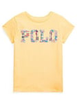 Ralph Lauren Girls Polo Graphic T-Shirt - Empire Yellow, Yellow, Size Age: 3 Years, Women