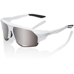 100% Norvik Sunglasses with HiPER Silver Mirror Lens - Soft Tact White