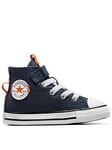 Converse Infant Boys Easy-On Velcro Day Trip Utility High Tops Trainers - Navy