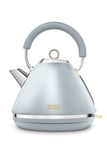Morphy Richards Accents Ocean Grey & Gold 1.5L 3KW Pyramid Kettle 102046