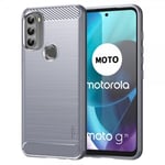 MOFI Motorola moto g71 5G Skal Borstad Kolfibertextur Grå