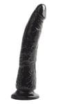Pipedream Basix Rubber Works Slim 7" Dildo Dong Black | With Suction Cup Unisex