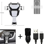 Car holder air vent mount for Huawei Mate 50 RS + CHARGER Smartphone