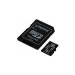 Kingston - technology canvas select plus flashgeheugen 128 gb microsdxc klasse 10 uhs-i + adaptateur - sdcs2128gb