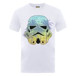 Star Wars Stormtrooper Hawaii T-Shirt - White - S