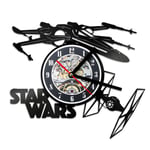 Vinyl record wall clock discoloration home decoration gift LED,Star Wars Aircraft