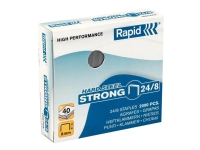 Rapid Strong - Klamrar - 24/8 - 8 mm - stål - kopparpläterad - paket med 2000 - för Classic HD12, K1, K2 Supreme S50