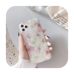 Surprise S Purple Fish Scale Marble Phone Case For Iphone 11 Pro Max Xr Xs Max 8 7 6 6S Plus Dream Shell Flower Glitter Cover For Iphone 11-T2-For Iphone 11