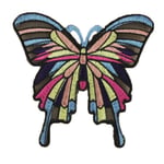 DIY Clothes Bag Fabric Applique Colorful Patch Butterfly Sew Iron Patch Embroidered Clothing Accessories- Big Size
